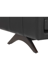 Modern European furniture - Retro-Inspired Leather Sofa - www.oroa.com