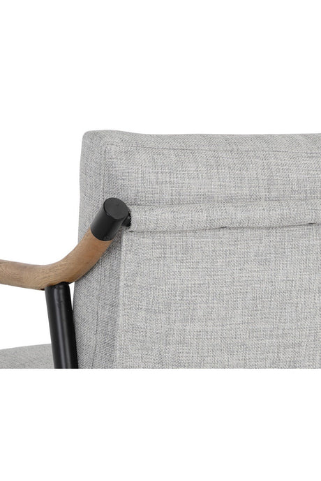 Modern European furniture - Light Gray Fabric Lounge Chair - www.oroa.com