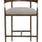 Modern European furniture - Hammered Metal Counter Stool - www.oroa.com