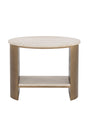 Modern European furniture - Oval Travertine Side Table - www.oroa.com