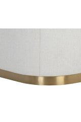 Modern European furniture - Gold Inlay Curved Lounge Chair - www.oroa.com