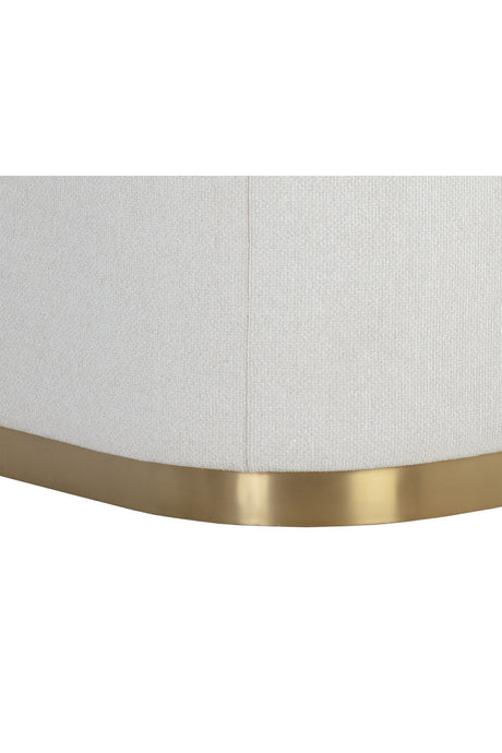 Modern European furniture - Gold Inlay Curved Lounge Chair - www.oroa.com