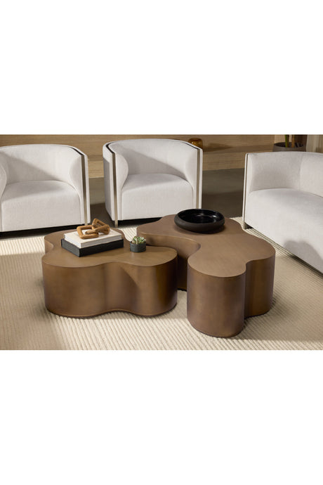 Modern European furniture - Gold Inlay Curved Lounge Chair - www.oroa.com