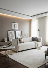 Modern European furniture - Gold Inlay Curved Sofa - www.oroa.com