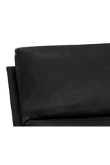 Modern European furniture - Scooped Leather Lounge Chair - www.oroa.com