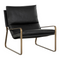 Modern European furniture - Scooped Leather Lounge Chair - www.oroa.com