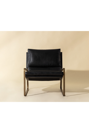Scooped Leather Lounge Chair | Splendido Zancor