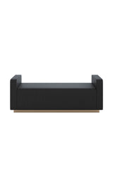 Modern European furniture - Channel-Tufted Fabric Bench - www.oroa.com
