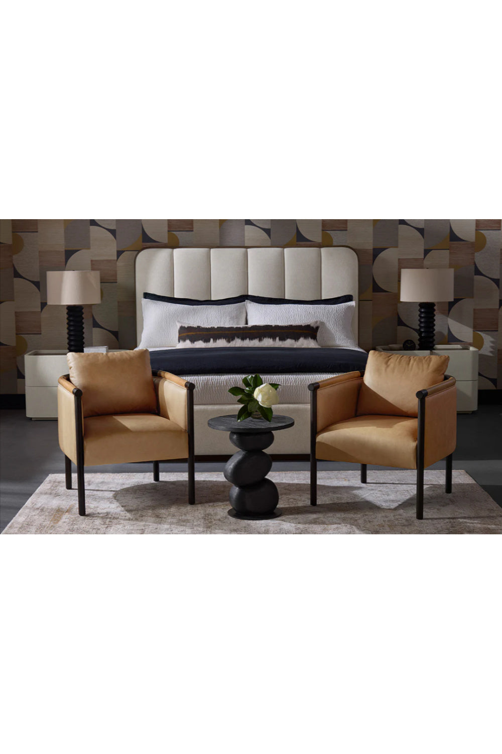 Channel Tufted Bed | Splendido Jamille | Oroa.com