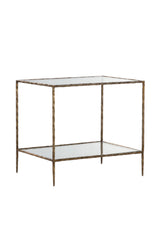 Modern European furniture - Hand-hammered Metal Nightstand - www.oroa.com