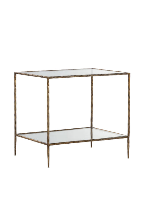 Modern European furniture - Hand-hammered Metal Nightstand - www.oroa.com