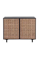 Modern European furniture - Sueded Tan Leather Sideboard - www.oroa.com