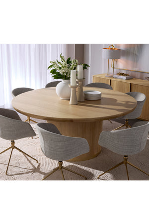 Oak Round Dining Table | Splendido Kalla | Oroa.com