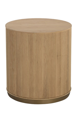 Reeded Oak Side Table | Splendido Kalla | Oroa.com
