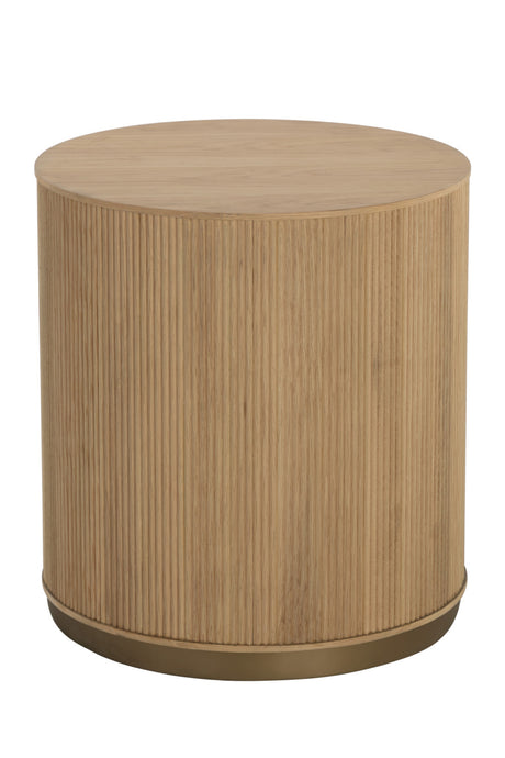 Reeded Oak Side Table | Splendido Kalla | Oroa.com