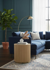 Modern European furniture - Reeded Oak Side Table - www.oroa.com