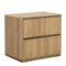Modern European furniture - Reeded Oak 2-Drawer Nightstand - www.oroa.com