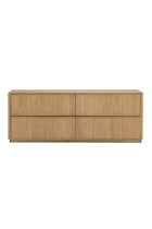 Modern European furniture - Reeded Oak 4-Drawer Dresser - www.oroa.com