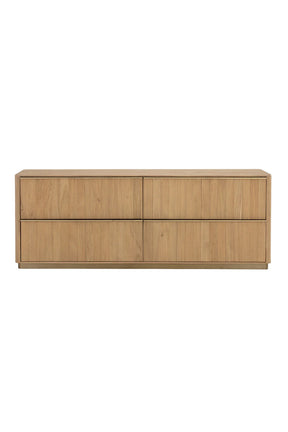 Reeded Oak 4-Drawer Dresser by Splendido Kalla
