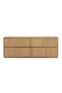 Modern European furniture - Reeded Oak 4-Drawer Dresser - www.oroa.com
