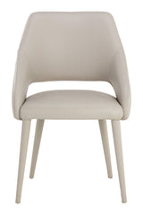 Modern European furniture - Monochromatic Leather Dining Chair - www.oroa.com