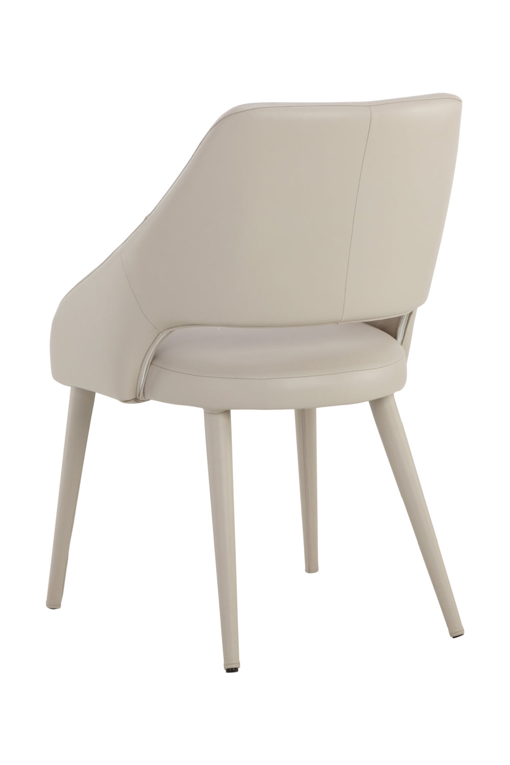 Modern European furniture - Monochromatic Leather Dining Chair - www.oroa.com