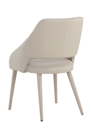 Modern European furniture - Monochromatic Leather Dining Chair - www.oroa.com
