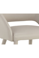 Modern European furniture - Monochromatic Leather Dining Chair - www.oroa.com