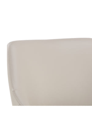 Modern European furniture - Monochromatic Leather Dining Chair - www.oroa.com