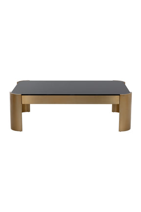Black Glass Rectangular Coffee Table by Splendido Irvine