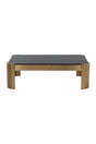 Modern European furniture - Black Glass Rectangular Coffee Table - www.oroa.com