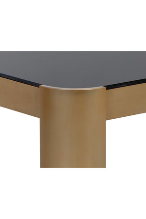 Black Glass Rectangular Coffee Table | Splendido Irvine | Oroa.com