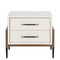 Modern European furniture - Acacia Veneer 2-Drawer Nightstand - www.oroa.com