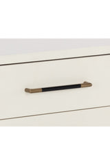 Modern European furniture - Acacia Veneer 2-Drawer Nightstand - www.oroa.com