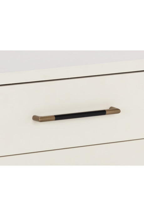 Modern European furniture - Acacia Veneer 2-Drawer Nightstand - www.oroa.com