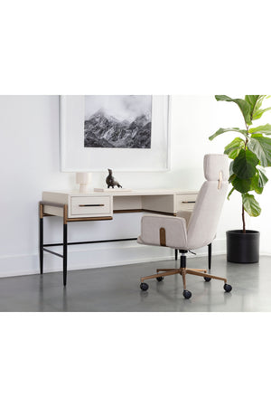 Modern European furniture - Painted Wood Office Desk - www.oroa.com
