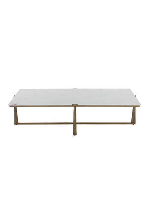 Rectangular White Marble Coffee Table | Splendido Cowell | Oroa.com