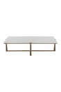 Modern European furniture - Rectangular White Marble Coffee Table - www.oroa.com