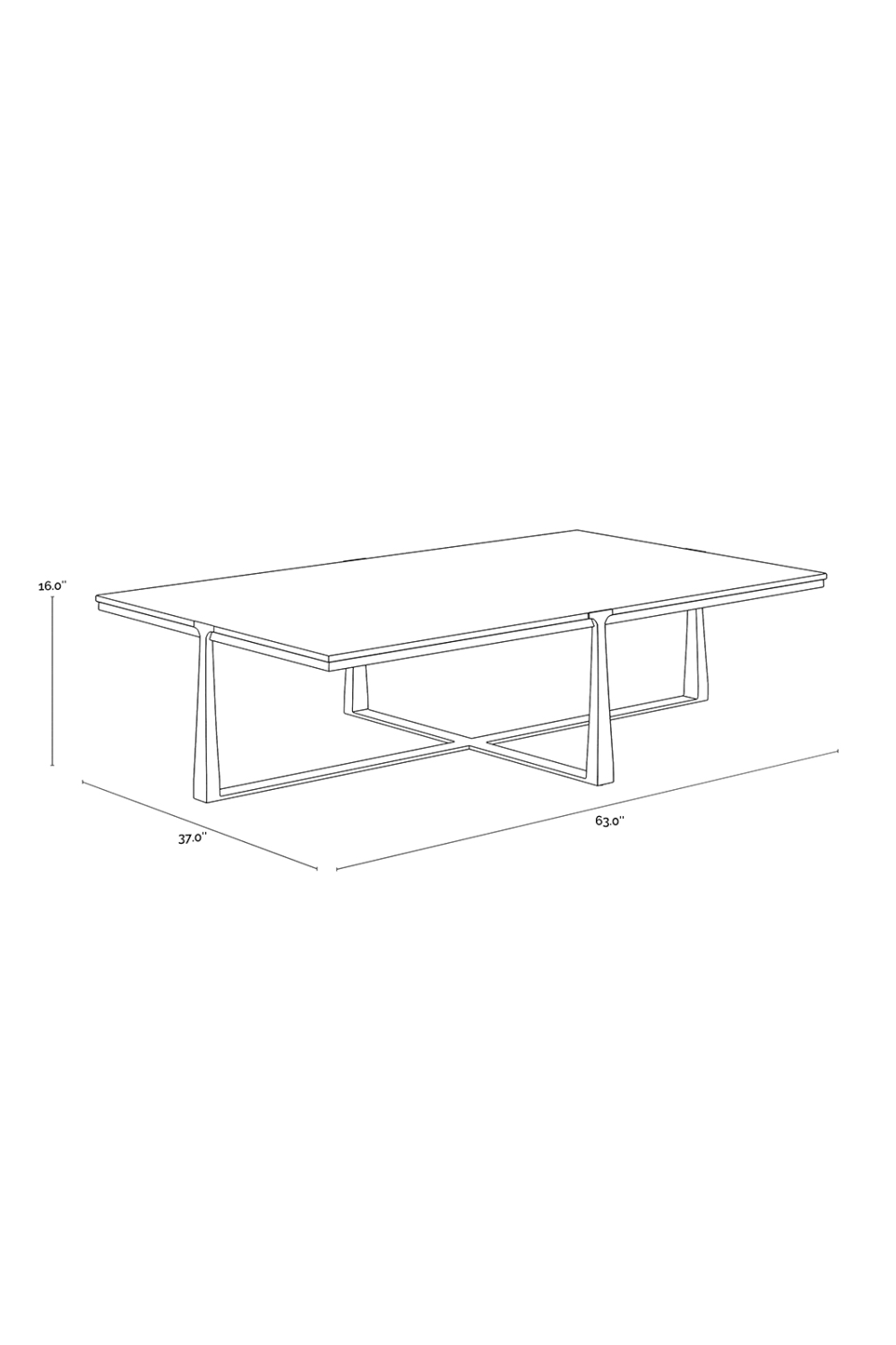 Rectangular White Marble Coffee Table | Splendido Cowell | Oroa.com