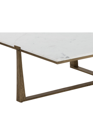 Rectangular White Marble Coffee Table | Splendido Cowell | Oroa.com