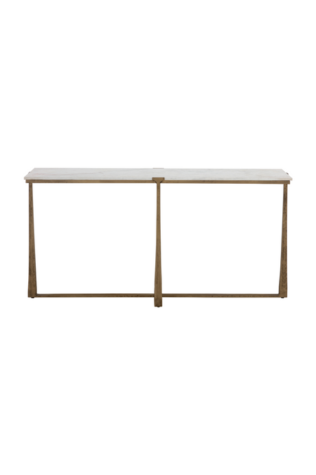 White Marble Console Table | Splendido Cowell | Oroa.com