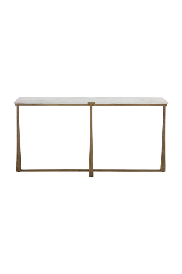 White Marble Console Table | Splendido Cowell | Oroa.com