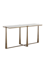 Modern European furniture - White Marble Console Table - www.oroa.com