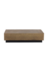 Modern European furniture - Etched Antique Brass Coffee Table - www.oroa.com