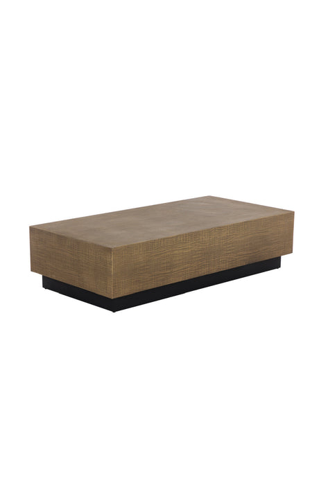 Modern European furniture - Etched Antique Brass Coffee Table - www.oroa.com
