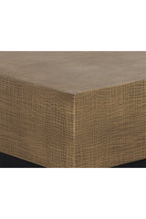 Modern European furniture - Etched Antique Brass Coffee Table - www.oroa.com