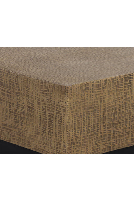 Modern European furniture - Etched Antique Brass Coffee Table - www.oroa.com