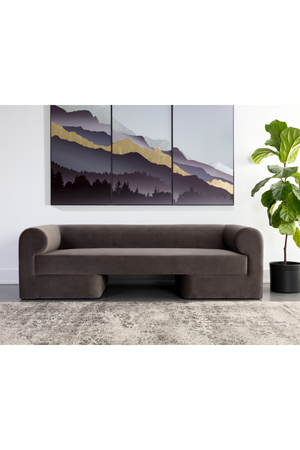 Dark Gray Contemporary Sofa | Splendido Ionic
