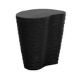Black Ridged Indoor/Outdoor End Table by Splendido Mojave Side Table, alternate view 2