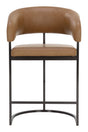 Modern European furniture - Brown Cantilevered Counter Stool - www.oroa.com